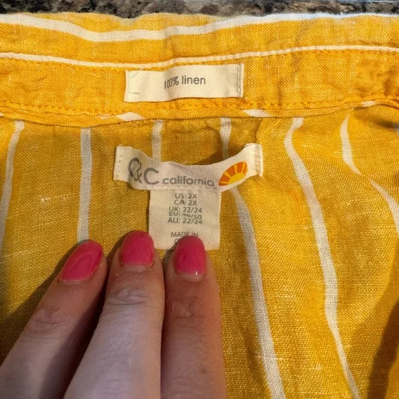 Women’s C&C Californiana linen shirt - Picture 2 of 3